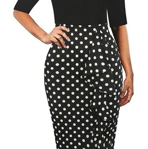 Women's Vintage Polka Dot Dress